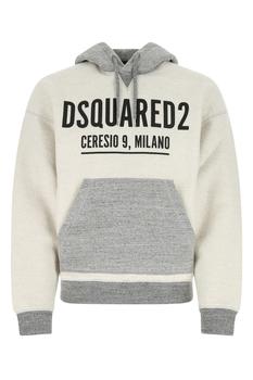 了解迈克达威, DSQUARED2 | Two-tone cotton Mike sweatshirt Nd Dsquared Uomo商品图片 4.9折