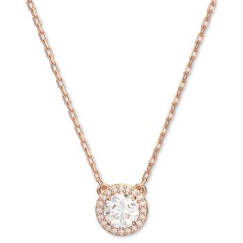 Rose Gold-Tone Constella Crystal Pendant Necklace, 14-7/8" + 3" extender product img