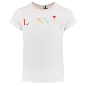商品Ivory Multicoloured Logo T Shirt,商家Designer Childrenswear,价格¥296图片