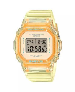 G-Shock | G-Shock Women's Digital Yellow Resin Watch, 37.9mm BGD565SJ-9,商家Macy's,价格¥728