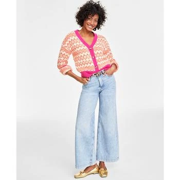 On 34th | Women's V-Neck Button-Front Fair Isle Cardigan, Created for Macy's 3.9折