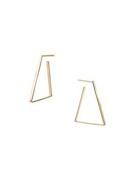 商品LANA | 14K Yellow Gold Small Triangle Hoop Earrings,商家Saks Fifth Avenue,价格¥4937图片