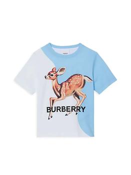 美国burberry t恤, Burberry | Little Girl's & Girl's Deer T-Shirt商品图片 