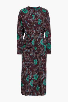 Isabel Marant图片, Isabel Marant | Calypso floral-print silk-blend crepe de chine midi wrap dress商品图片 3折
