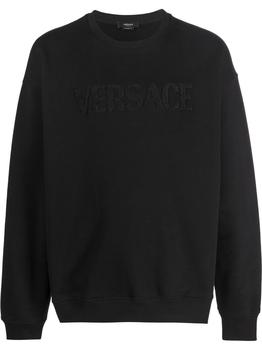 范思哲卫衣好用吗, Versace | Versace Men's  Black Cotton Sweatshirt商品图片 9.8折