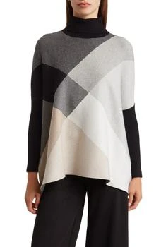 Joseph A | Oversize Colorblock Turtleneck Sweater,商家Nordstrom Rack,价格¥188