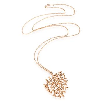 商品[二手商品] Tiffany & Co. | Pre-Owned Tiffany & Co. Paloma Picasso Large Olive Leaf Pendant in 18K Rose Gold,商家Jomashop,价格¥25486图片