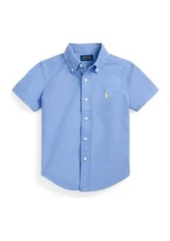 Ralph Lauren | Lauren Childrenswear Boys 2 7 Cotton Oxford Short Sleeve Shirt,商家Belk,价格¥190