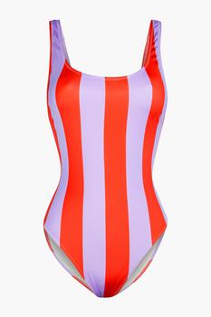 Solid & Striped | The Anne-Marie striped swimsuit商品图片,3折