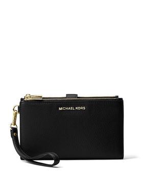 iphone真假, Michael Kors | Adele Double Zip Leather iPhone 7 Plus Wristlet商品图片 