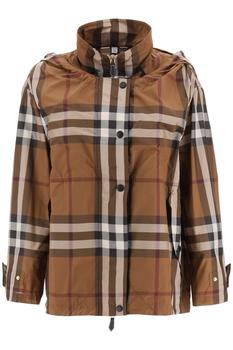 推荐Burberry check reconstructed jacket商品