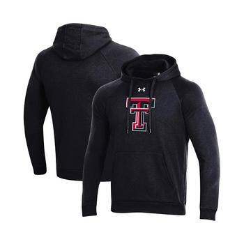 Under Armour | Men's Black Texas Tech Red Raiders Primary School Logo All Day Raglan Pullover Hoodie商品图片,