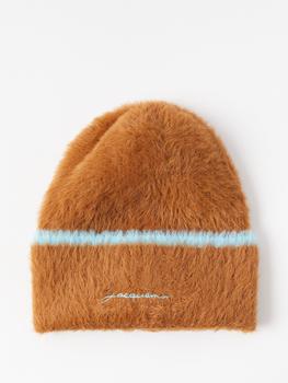 推荐Bonnet Neve logo-embroidered beanie hat商品