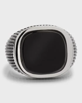 Jan Leslie | Men's Black Onyx Signet Ring,商家Neiman Marcus,价格¥3681