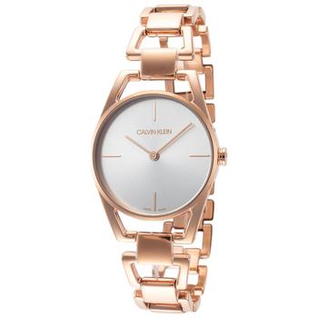 Calvin Klein | Calvin Klein Women's K7L23646 Dainty 30mm Silver Dial Stainless Steel Watch商品图片,2.4折