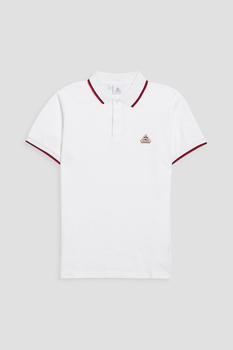 推荐Logo-appliquéd cotton-piqué polo shirt商品