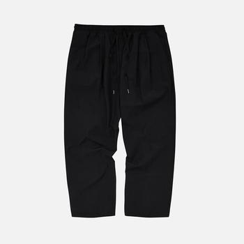 推荐Frizmworks Nylon Relax Set-Up Two Tuck Pants - Black商品
