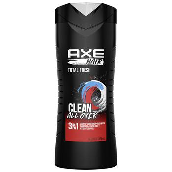 商品AXE | 3-in-1 Body Wash, Shampoo & Conditioner, Total Fresh Scent Total Fresh,商家Walgreens,价格¥36图片