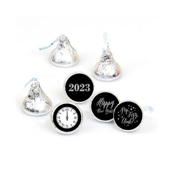 推荐New Year's Eve - Silver - Round Candy 2023 New Years Eve Party Sticker Favors - Labels Fit Hershey‘s Kisses (1 sheet of 108)商品