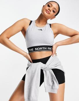 推荐The North Face Tech Tank sports bra in grey商品
