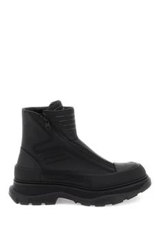 推荐Alexander mcqueen rubberized fabric tread slick ankle boots商品