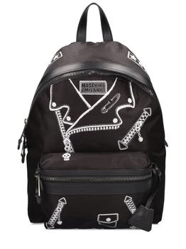 推荐Biker Print Nylon Backpack商品