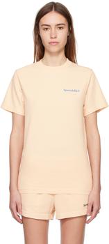 Sporty & Rich | Beige 'Health is Wealth' T-Shirt商品图片,8.1折