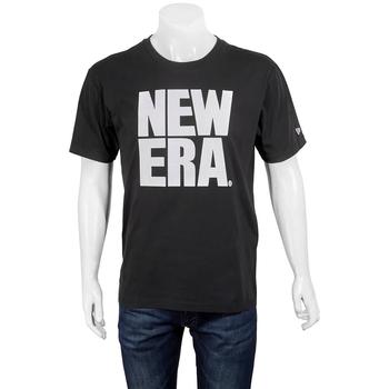 推荐New Era Black Short-sleeve Cotton Logo T-shirt, Size Medium商品