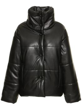 Nanushka | Hide Faux Leather Puffer Jacket商品图片,额外6.5折, 额外六五折
