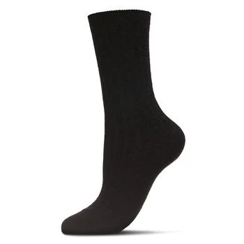 Memoi | Women's Rib Cashmere Crew Socks 