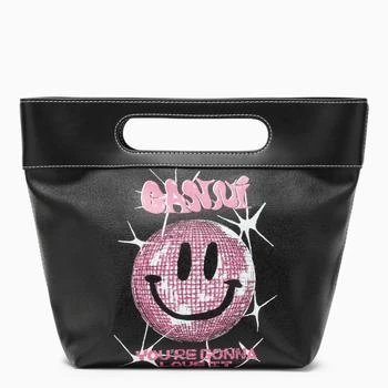 推荐SMILEY TOTE BAG BLACK AND PINK商品