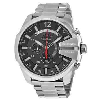 diesel手表评价, Diesel | Chief Chronograph Black Dial Stainless Steel Mens Watch DZ4308商品图片 5.2折