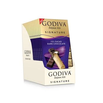 Godiva | Set of 12, Signature Cacao Dark Chocolate Mini Bars,商家Macy's,价格¥402