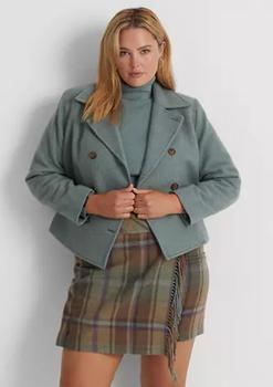 Ralph Lauren | Plus Size Double Breasted Herringbone Coat商品图片,7.5折