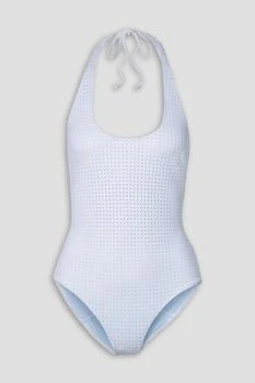 推荐Amber perforated halterneck swimsuit商品