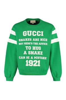 Gucci | Gucci 1921 Logo Printed Crewneck Sweatshirt商品图片,8.1折