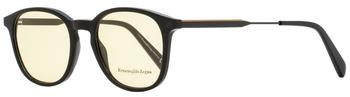 推荐Ermenegildo Zegna Men's Square Eyeglasses EZ5140 001 Black/Ruthenium 50mm商品