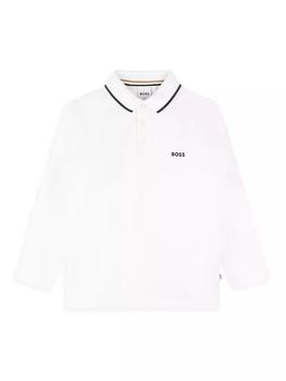 商品Hugo Boss | Little Boy's & Boy's Logo Long-Sleeve Polo Shirt,商家Saks Fifth Avenue,价格¥454图片