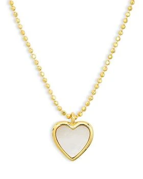 Argento Vivo | Mother of Pearl 18K Gold Plated Sterling Silver Necklace, 16-18",商家Bloomingdale's,价格¥270