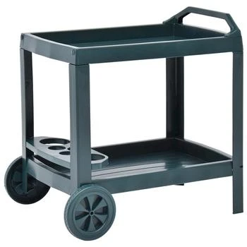 vidaXL | Beverage Cart Green 27.2"x20.9"x28.3" Plastic, 48812,商家Premium Outlets,价格¥854