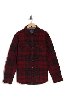 推荐Bismark Plaid Flannel Quilted Shirt Jacket商品