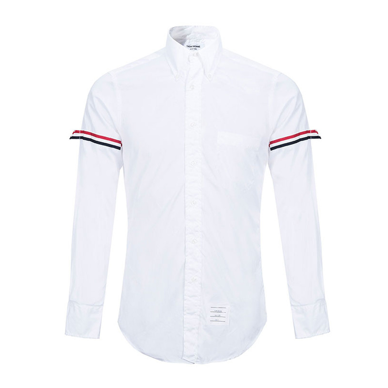 thom browne衬衫新款, Thom Browne | Thom Browne 男士白色棉质衬衫 MWL150E-00906-114商品图片 独家减免邮费