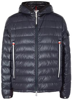 moncler男上海, Moncler | Galion navy hooded quilted shell jacket商品图片 