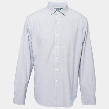 推荐Polo Ralph Lauren Blue Checked Cotton Estate Custom Fit Shirt XXXL商品