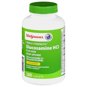 Walgreens | Triple Strength Glucosamine HCl 1500 mg plus MSM 1500 mg Caplets,商家Walgreens,价格¥257