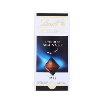 商品LINDT | Chocolate Bar - Dark Chocolate - 47 Percent Cocoa - Excellence - Touch of Sea Salt - 3.5 oz Bars - Case of 12,商家Macy's,价格¥520图片
