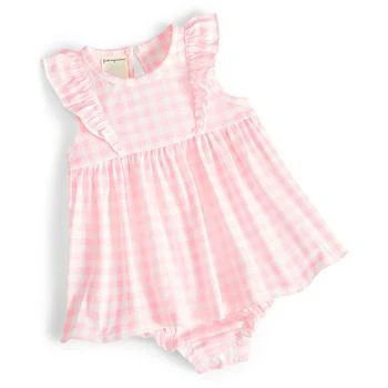 First Impressions | Baby Girls Coastal Gingham Skirted Sunsuit, Created for Macy's 独家减免邮费
