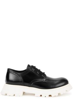 Alexander McQueen | Black leather platform Derby shoes商品图片,额外8.5折, 额外八五折