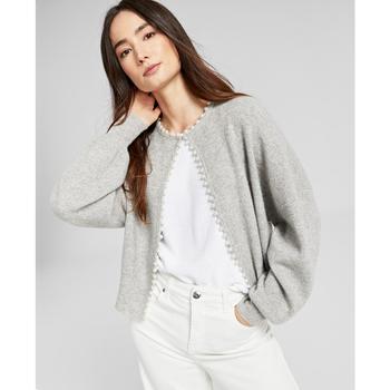推荐Imitation Pearl-Trimmed Cashmere Cardigan, Created for Macy's商品