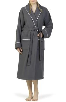 Linum Home Textiles | Hotel Collection Satin Piped Trim Waffle Terry Bathrobe,商家Nordstrom Rack,价格¥645